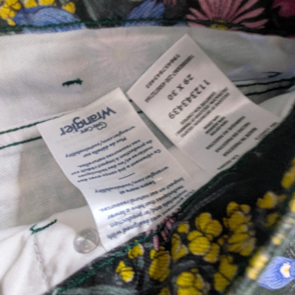 Wrangler Wanderer 622 Women’s Retro 70’s Floral High Rise Boho Flare Jeans 29x30 - Picture 6 of 10